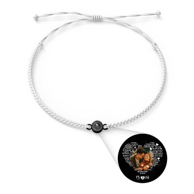 Pulsera de Proyección de Foto Personalizada — “Te Amo” en 100 Idiomas