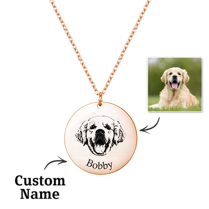 Collar Grabado con Foto de Mascota