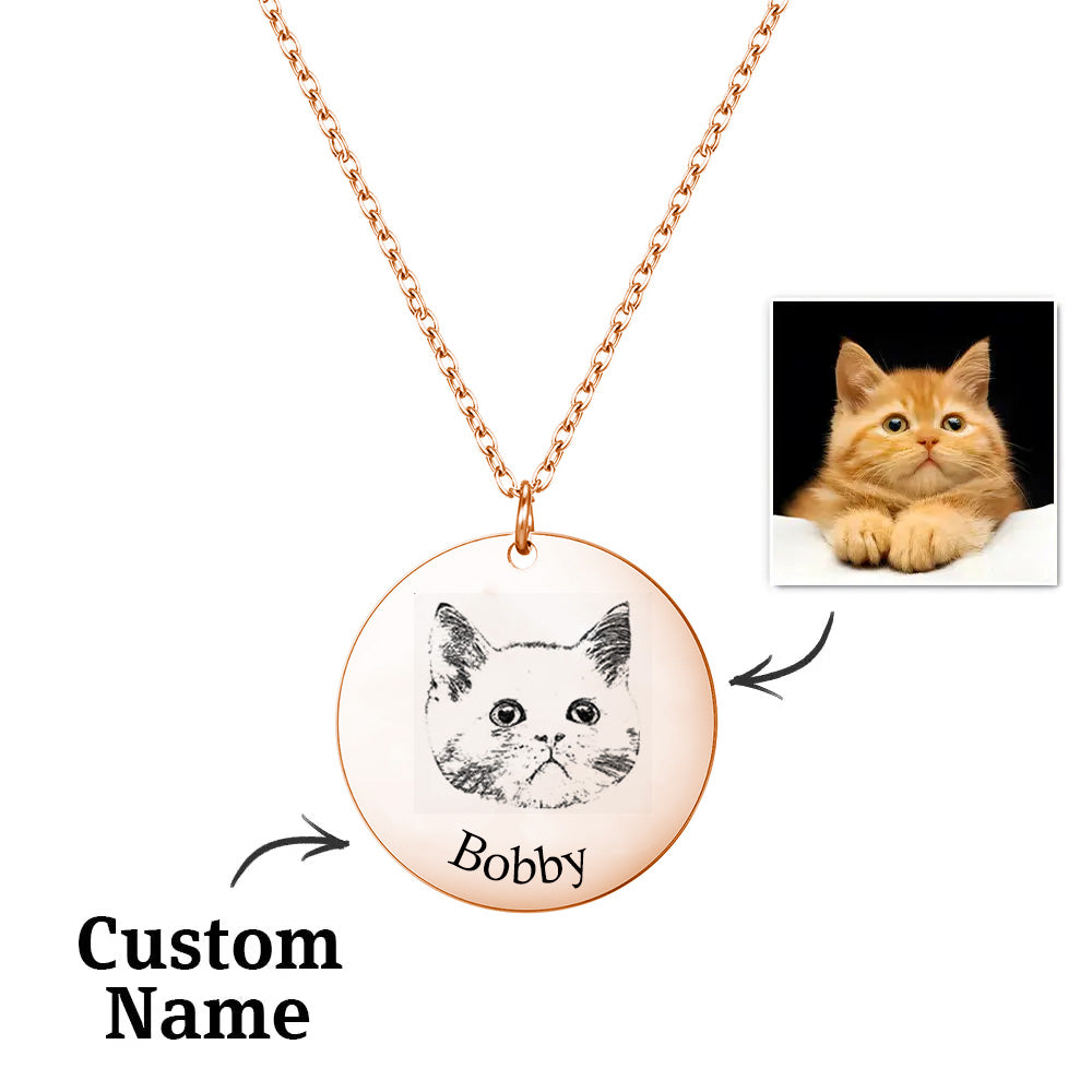 Collar Grabado con Foto de Mascota