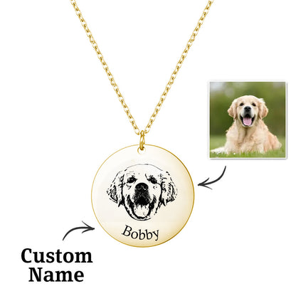 Collar Grabado con Foto de Mascota