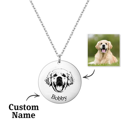 Collar Grabado con Foto de Mascota