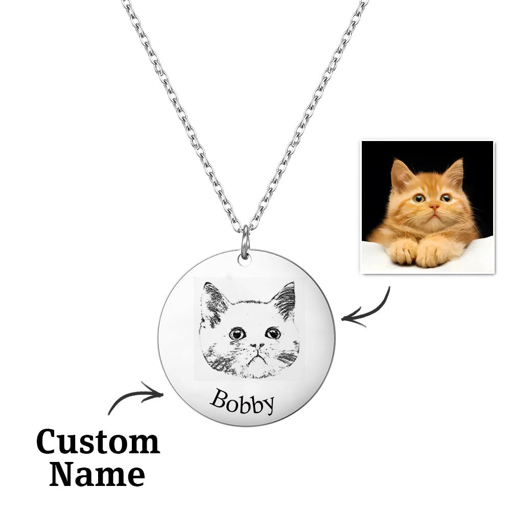 Collar Grabado con Foto de Mascota