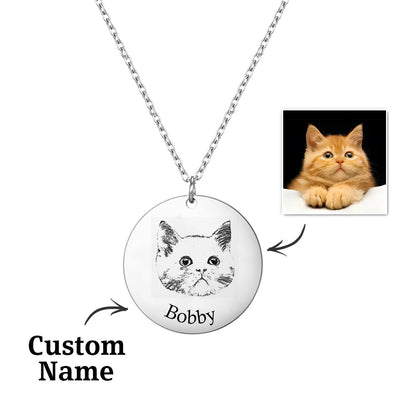 Collar Grabado con Foto de Mascota