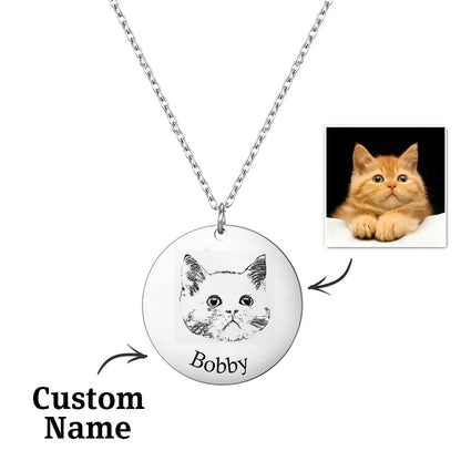 Collar Grabado con Foto de Mascota