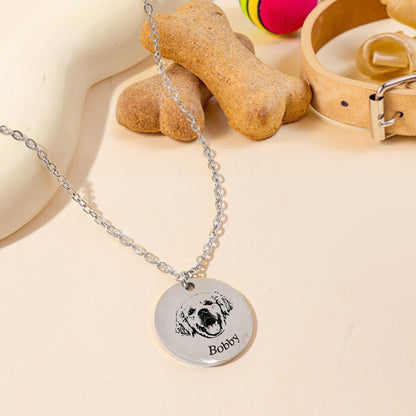 Collar Grabado con Foto de Mascota