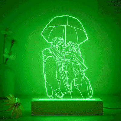 Lámpara 3D Personalizada Grabada con Foto