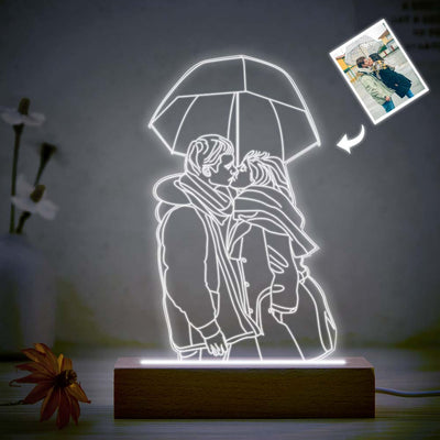 Lámpara 3D Personalizada Grabada con Foto