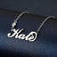 Collar Personalizado con Nombre y Piedra de Nacimiento