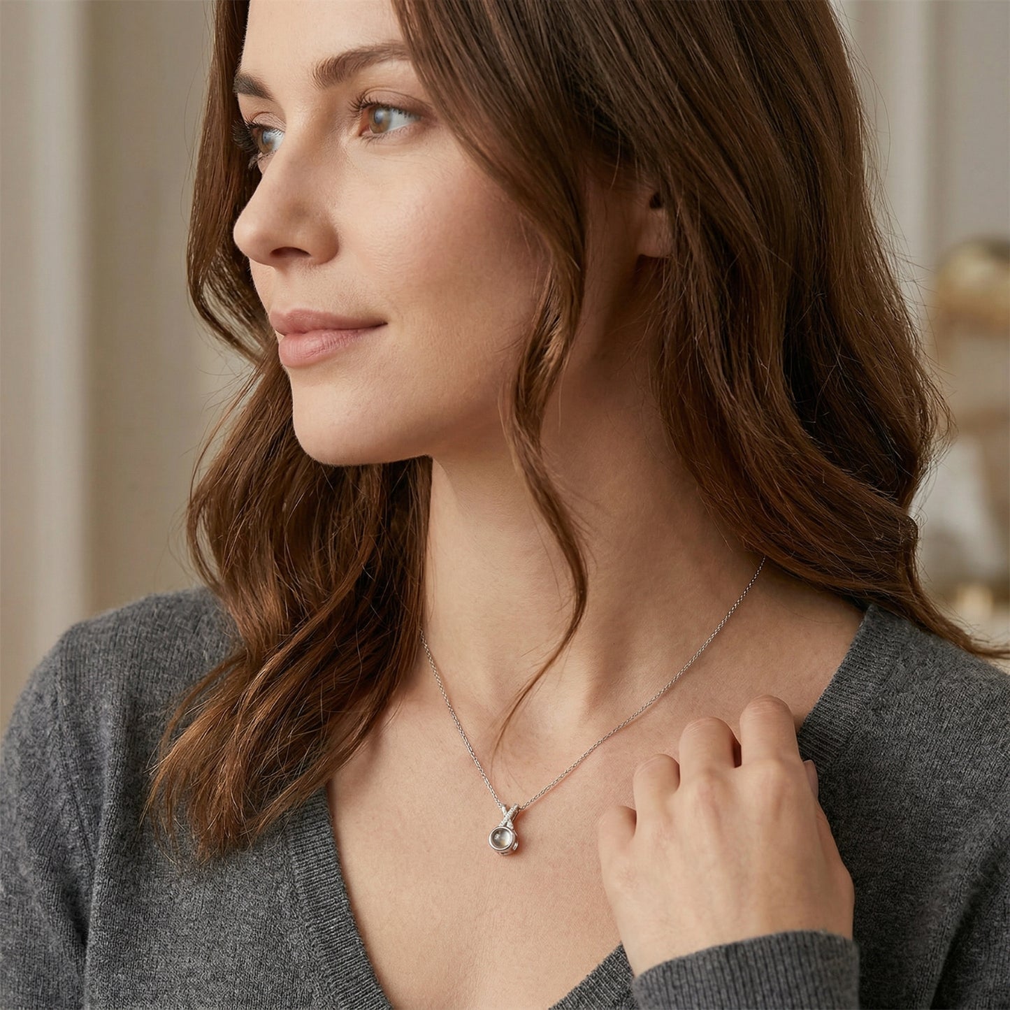 Collar Personalizado con Proyección de Foto