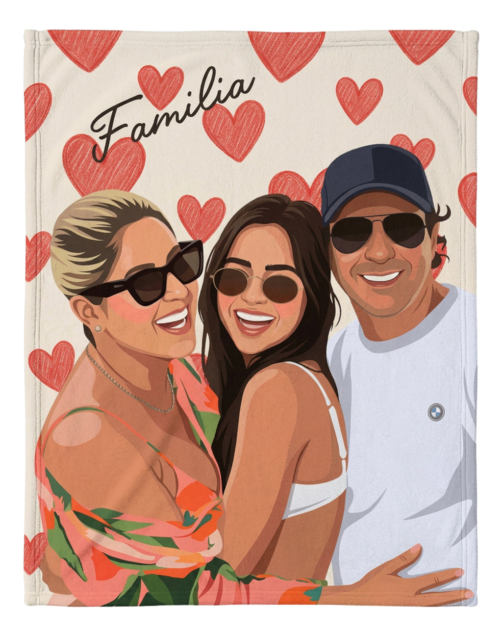 Juntos en un Retrato — Frazada Personalizada con tu Foto