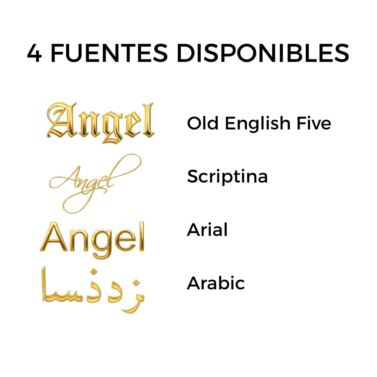 Collar Personalizado con Nombre Chapa de Oro 18K