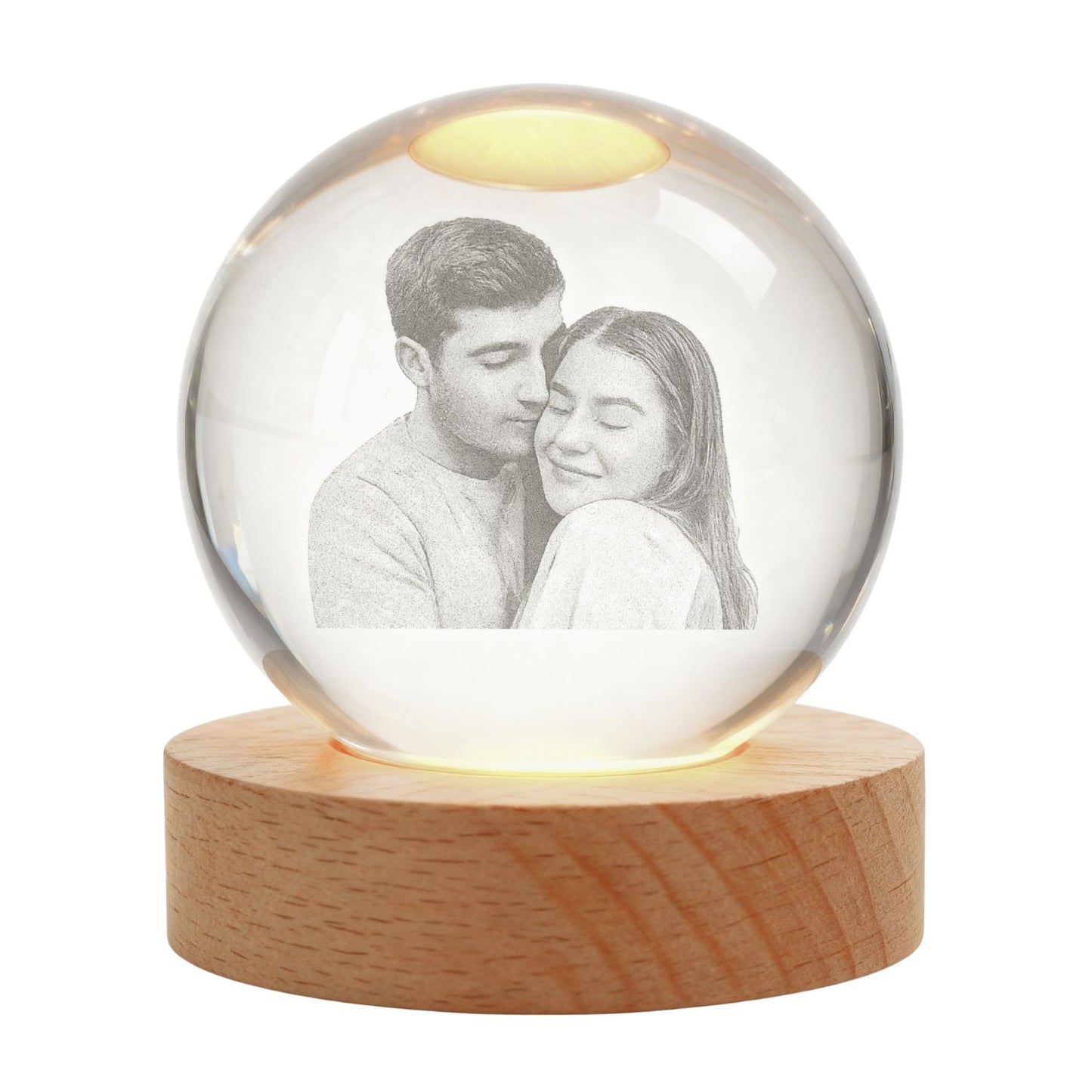 Esfera de Cristal con Foto Grabada