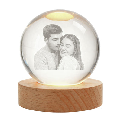 Esfera de Cristal con Foto Grabada