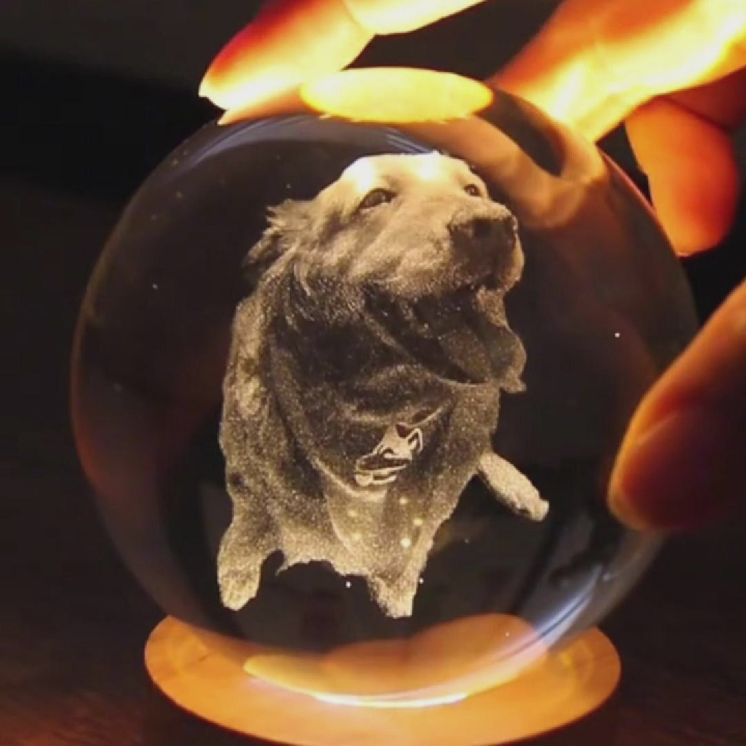 Esfera de Cristal con Foto Grabada