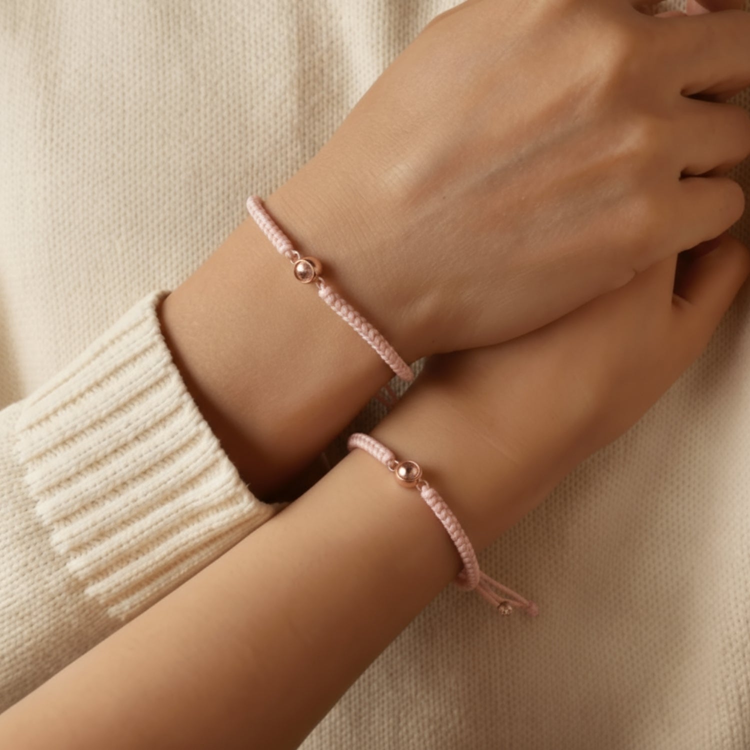Pulsera de Proyección Trenzada con Foto Blanco y Negro