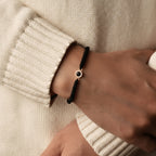 Pulsera de Proyección Trenzada con Foto Blanco y Negro