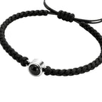 Pulsera de Proyección Trenzada con Foto Blanco y Negro