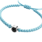 Pulsera de Proyección Trenzada con Foto Blanco y Negro