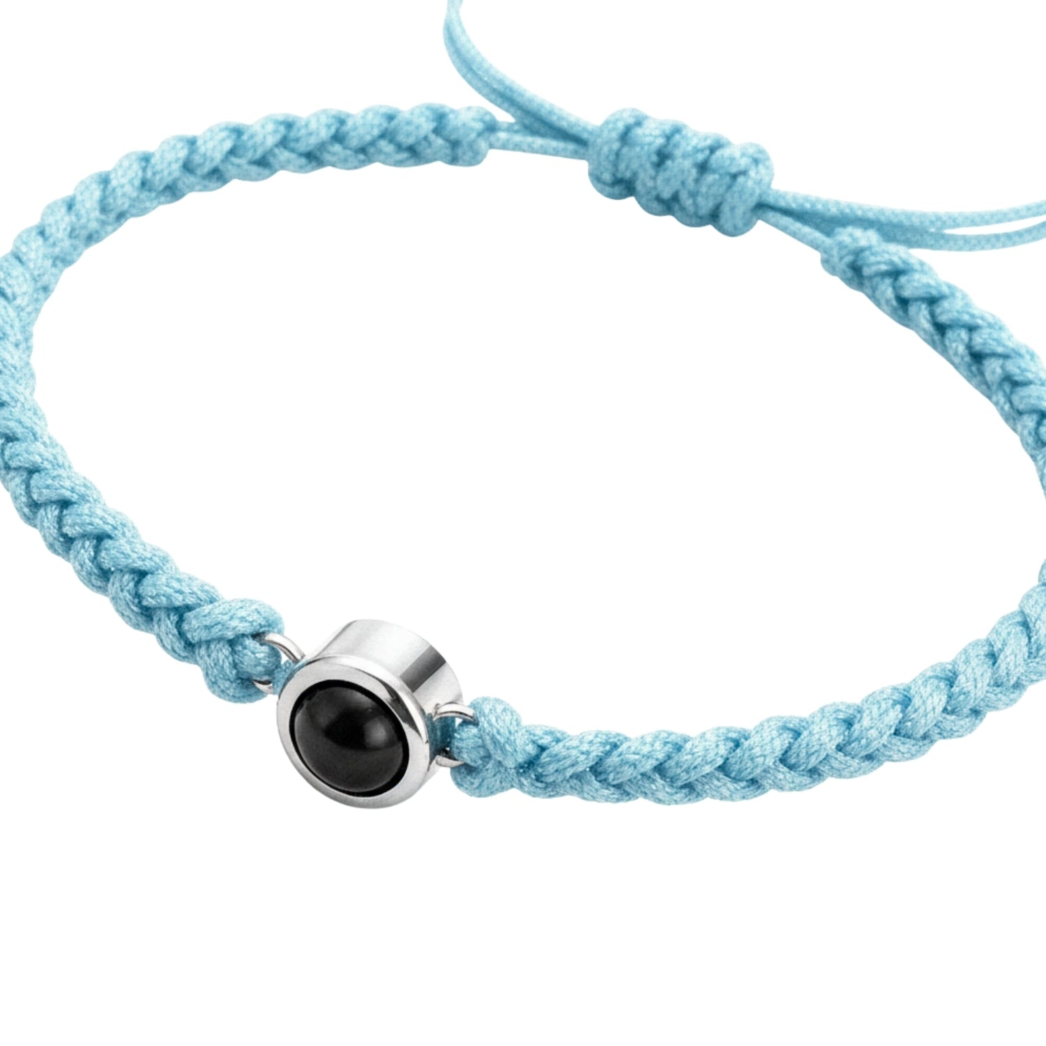 Pulsera de Proyección Trenzada con Foto Blanco y Negro