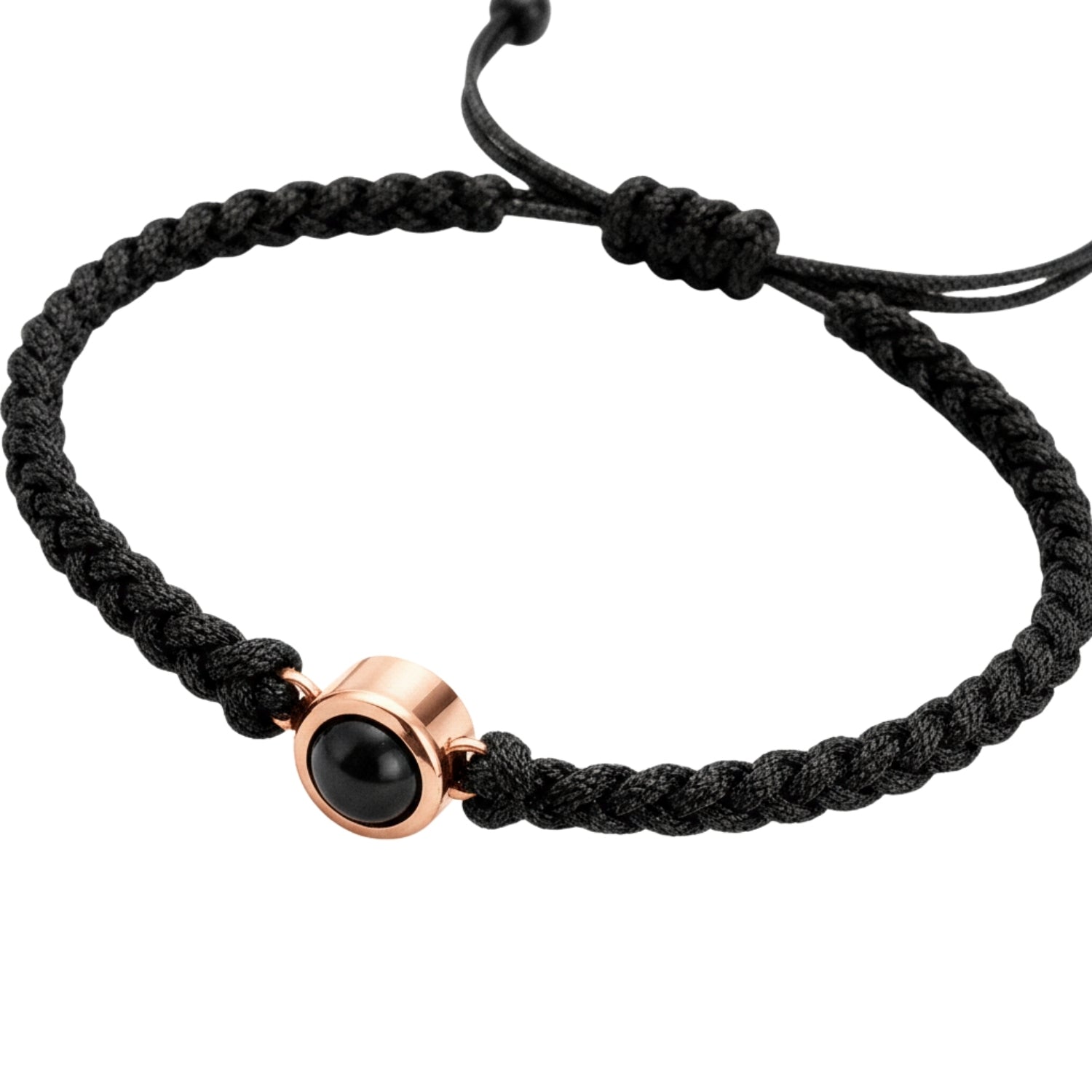 Pulsera de Proyección Trenzada con Foto Blanco y Negro