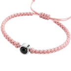 Pulsera de Proyección Trenzada con Foto Blanco y Negro