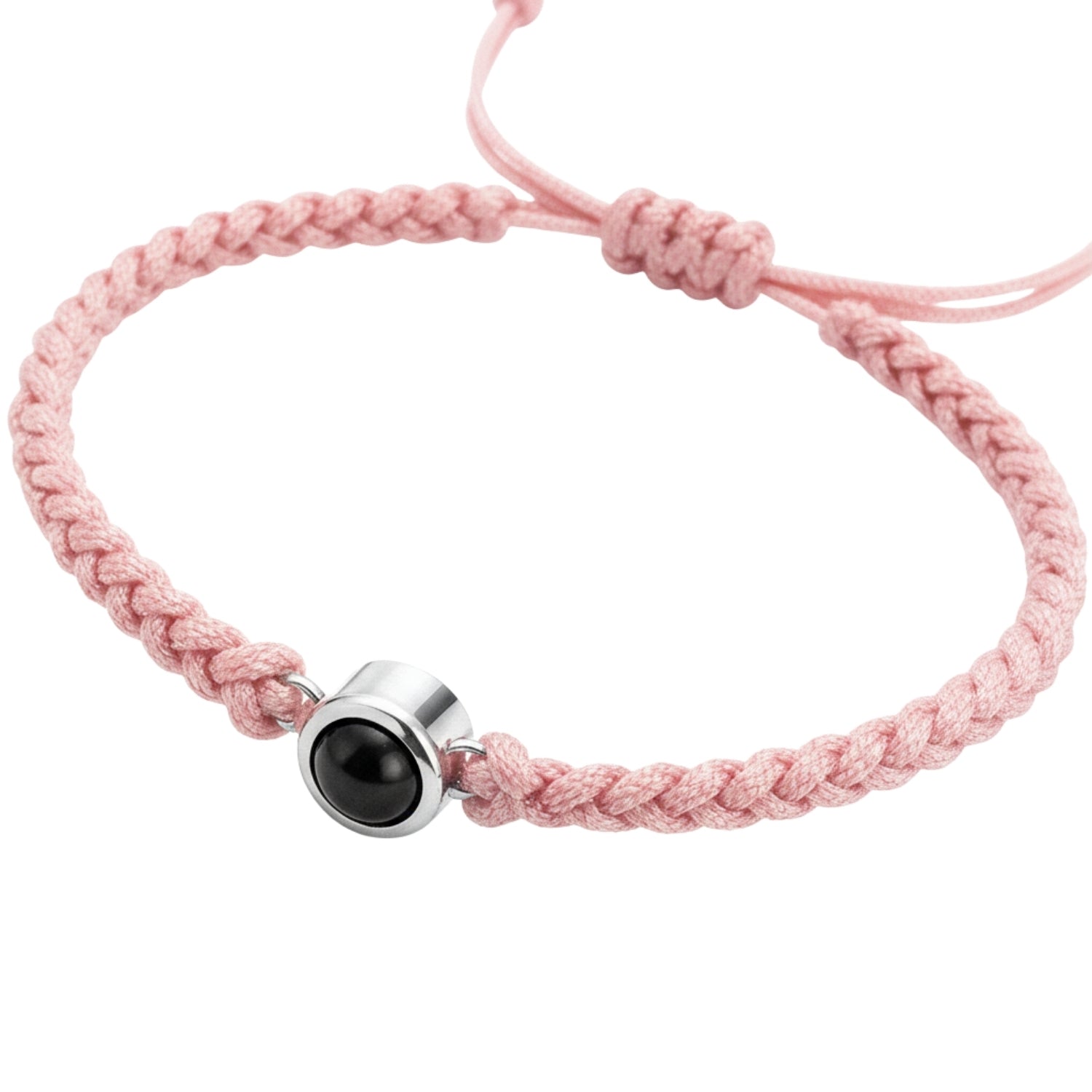 Pulsera de Proyección Trenzada con Foto Blanco y Negro