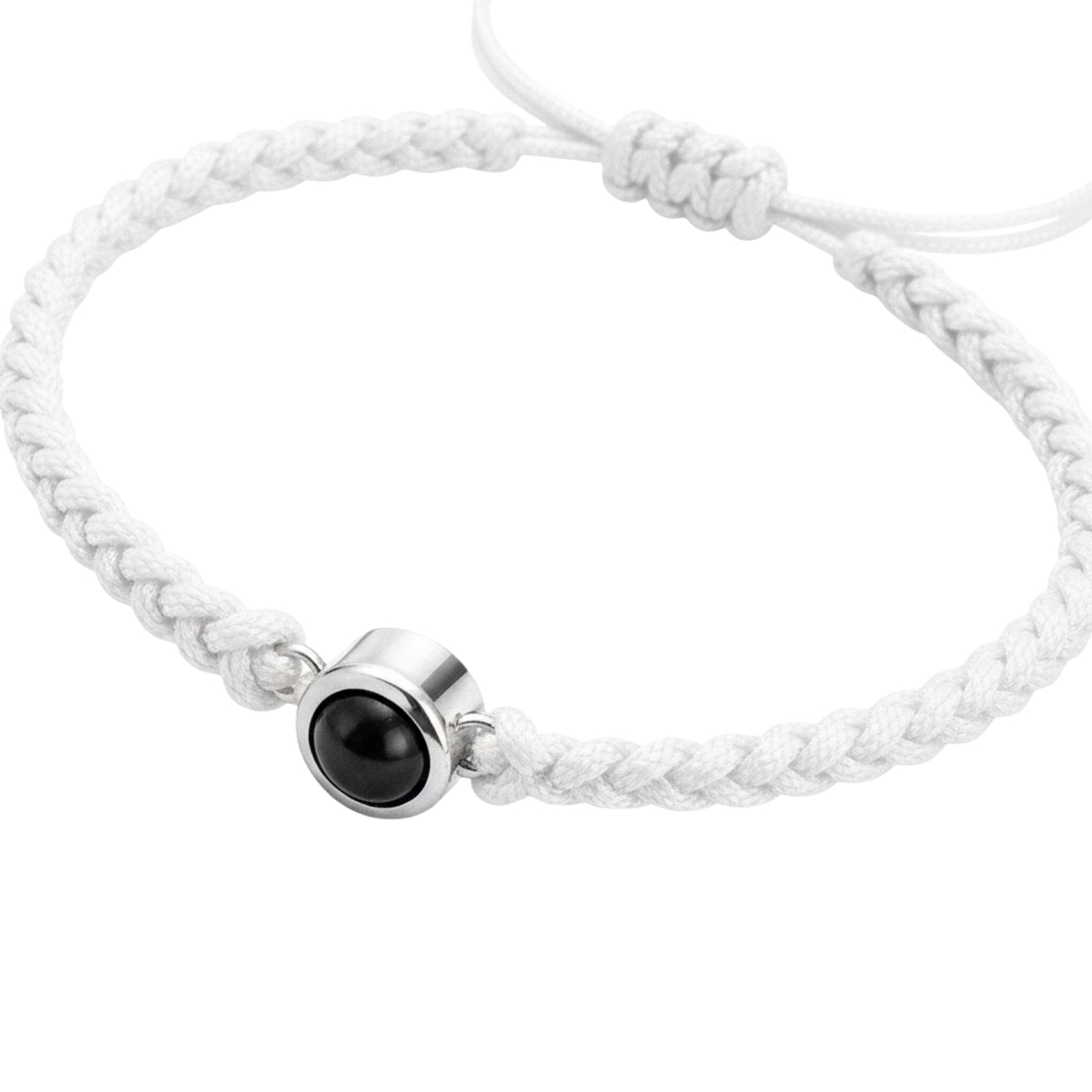 Pulsera de Proyección Trenzada con Foto Blanco y Negro