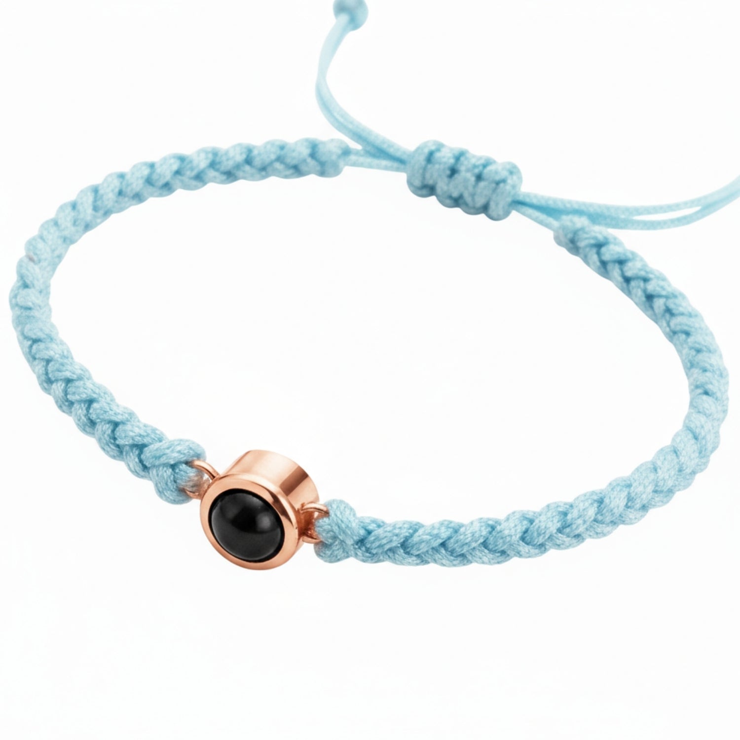 Pulsera de Proyección Trenzada con Foto Blanco y Negro