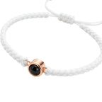 Pulsera de Proyección Trenzada con Foto Blanco y Negro