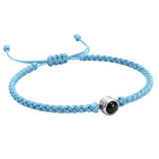 Pulsera de Proyección Trenzada con Foto Blanco y Negro