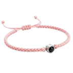 Pulsera de Proyección Trenzada con Foto Blanco y Negro