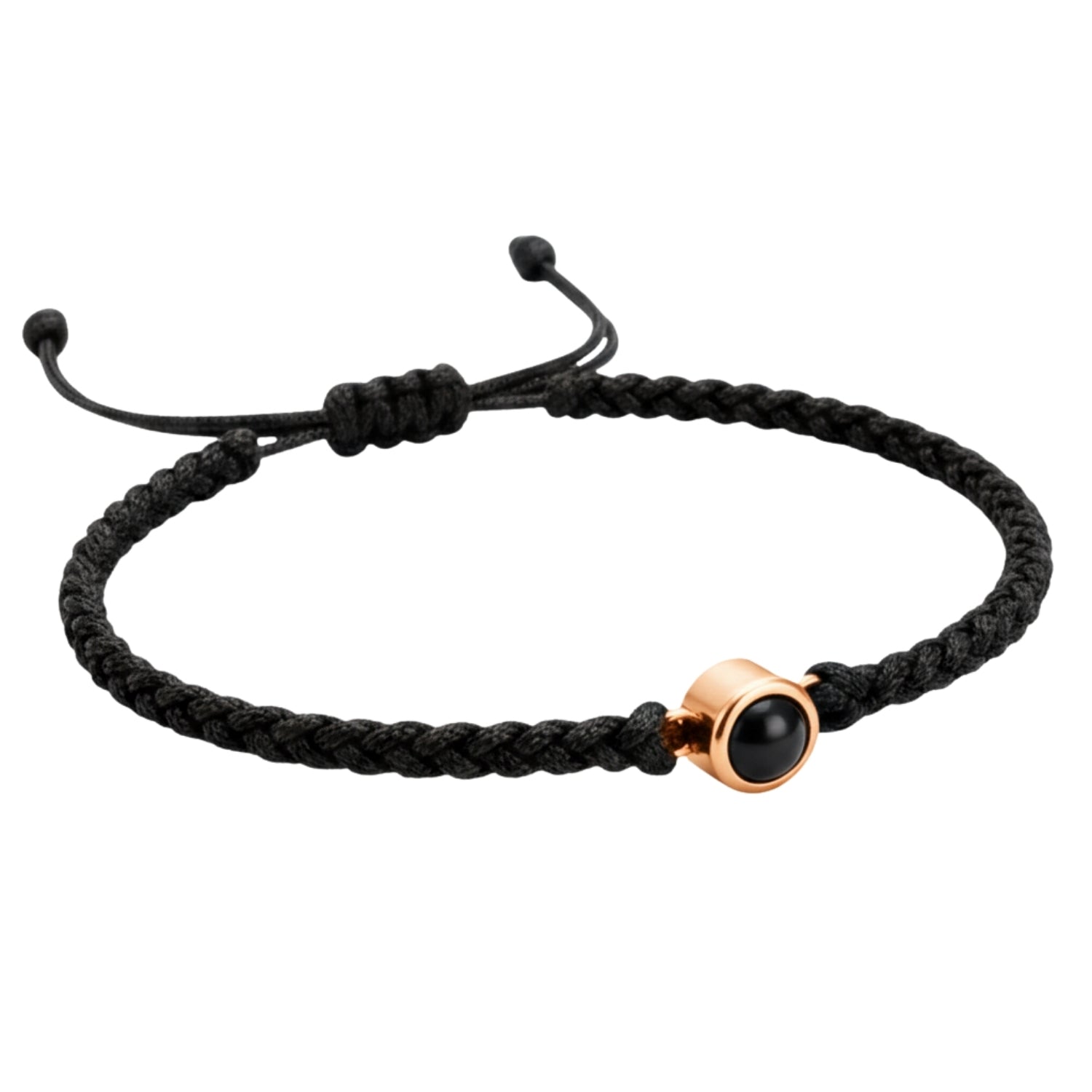 Pulsera de Proyección Trenzada con Foto Blanco y Negro