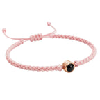 Pulsera de Proyección Trenzada con Foto Blanco y Negro