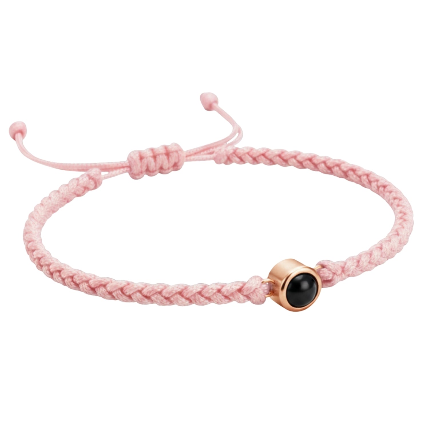 Pulsera de Proyección Trenzada con Foto Blanco y Negro
