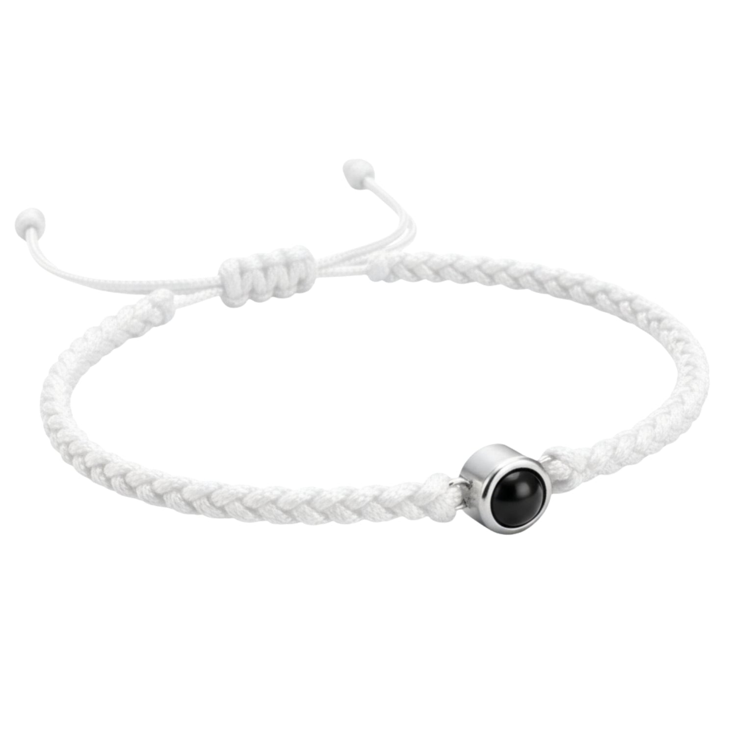 Pulsera de Proyección Trenzada con Foto Blanco y Negro