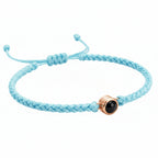 Pulsera de Proyección Trenzada con Foto Blanco y Negro