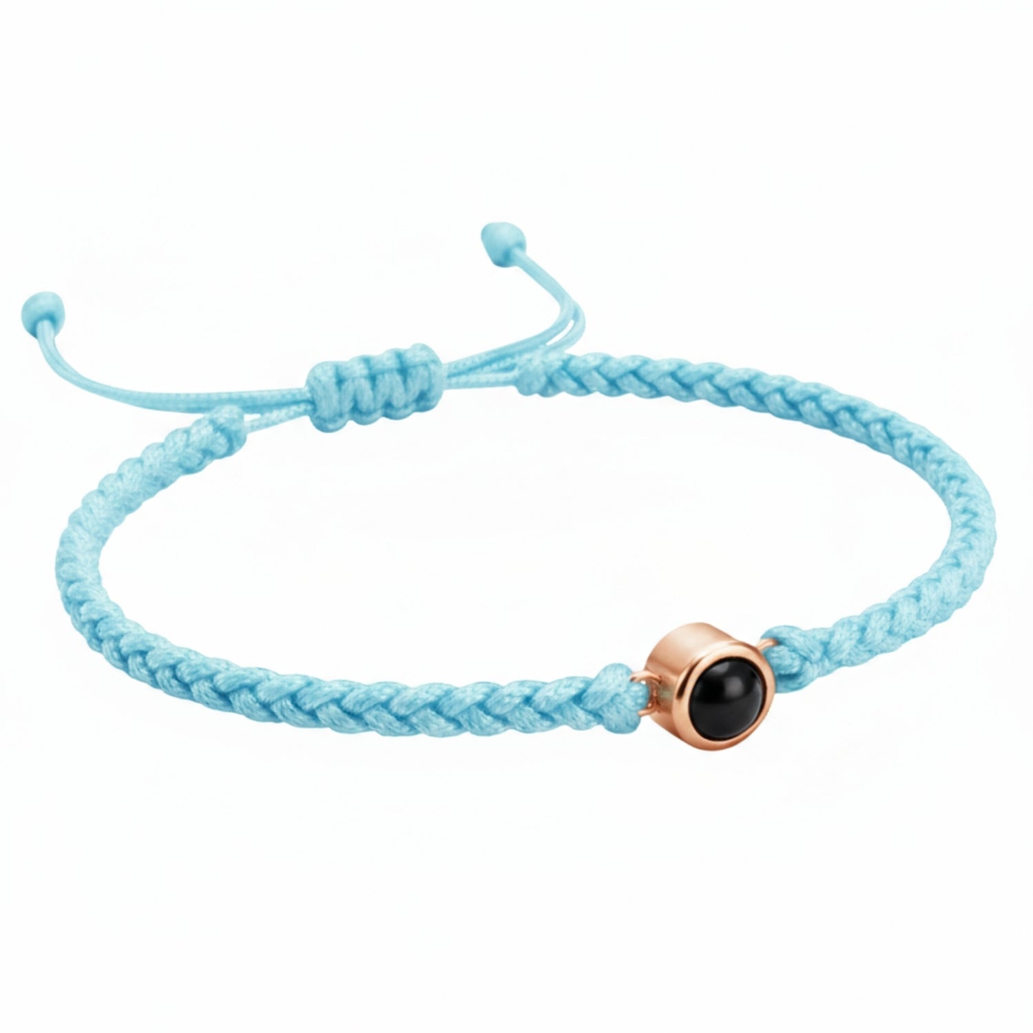 Pulsera de Proyección Trenzada con Foto Blanco y Negro