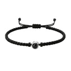 Pulsera de Proyección Trenzada con Foto Blanco y Negro