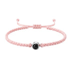 Pulsera de Proyección Trenzada con Foto Blanco y Negro