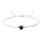 Pulsera de Proyección Trenzada con Foto Blanco y Negro