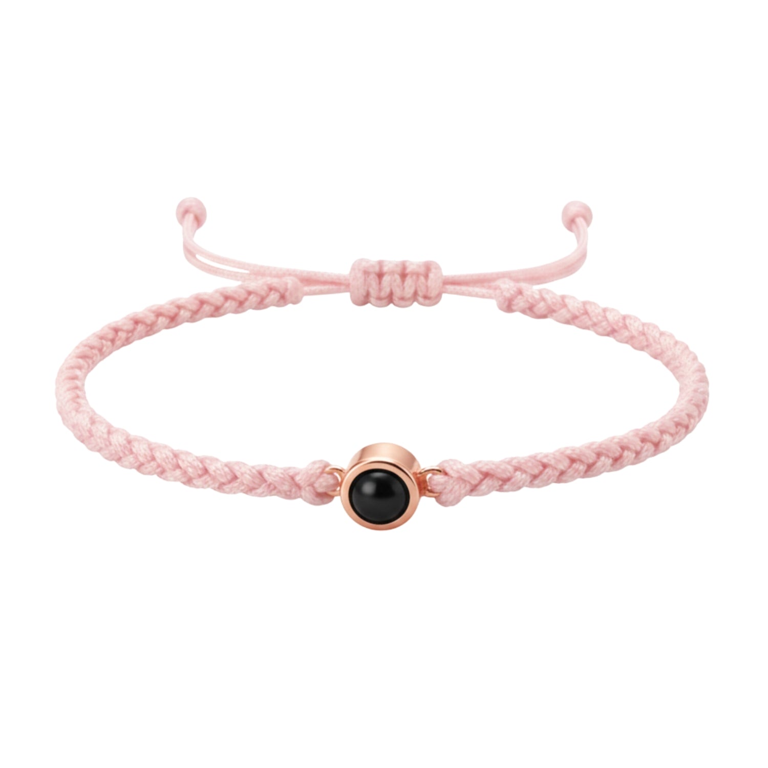 Pulsera de Proyección Trenzada con Foto Blanco y Negro