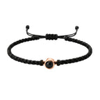 Pulsera de Proyección Trenzada con Foto Blanco y Negro