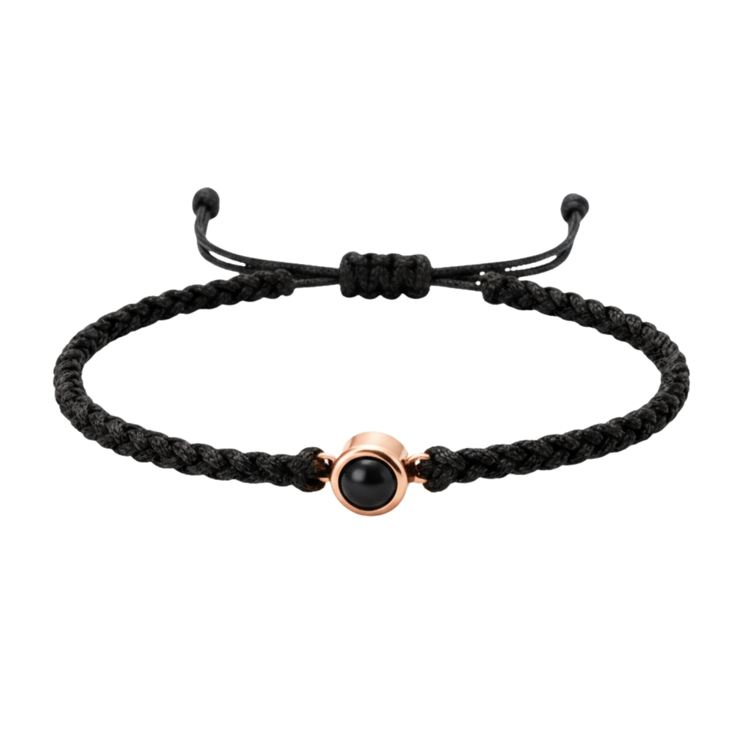 Pulsera de Proyección Trenzada con Foto Blanco y Negro