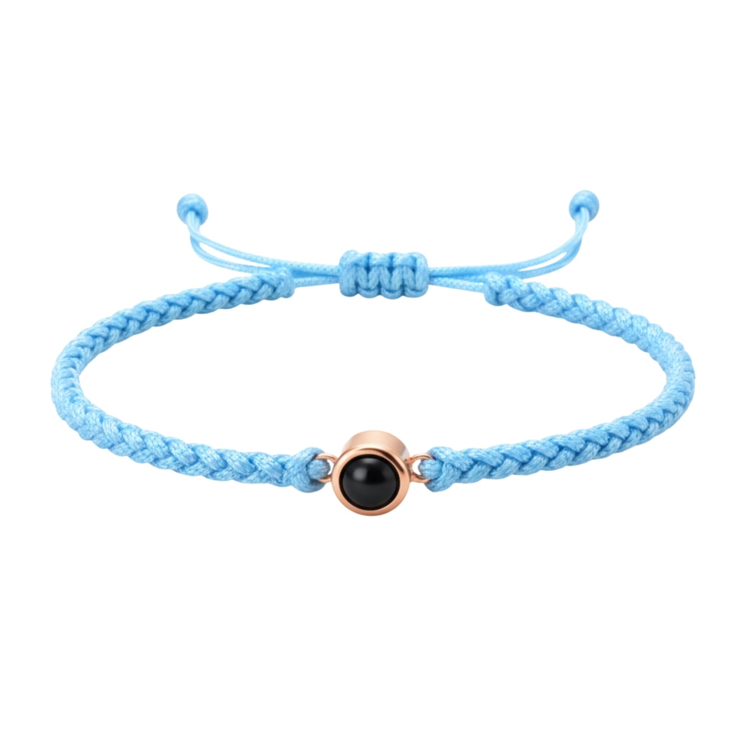 Pulsera de Proyección Trenzada con Foto Blanco y Negro