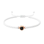 Pulsera de Proyección Trenzada con Foto Blanco y Negro