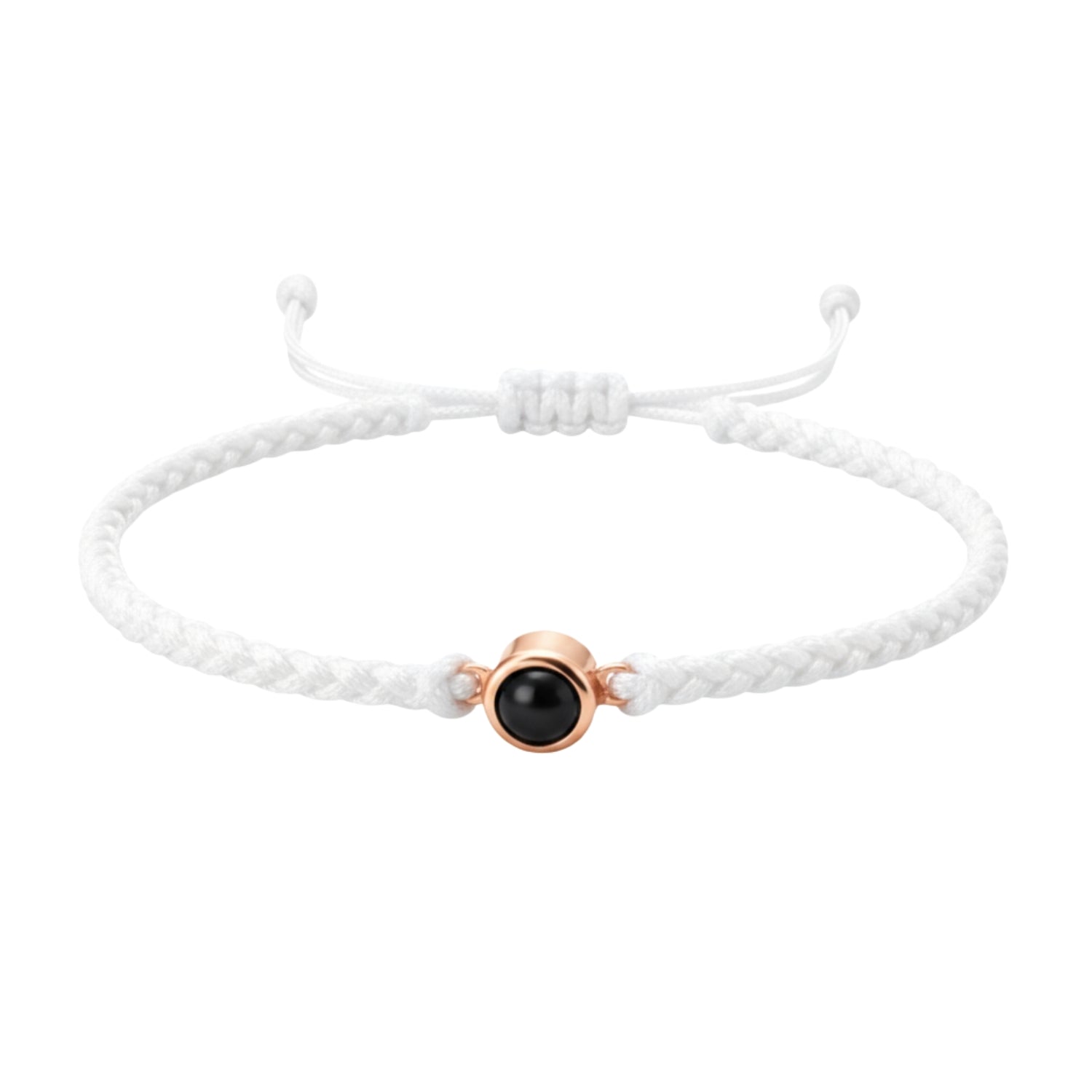 Pulsera de Proyección Trenzada con Foto Blanco y Negro